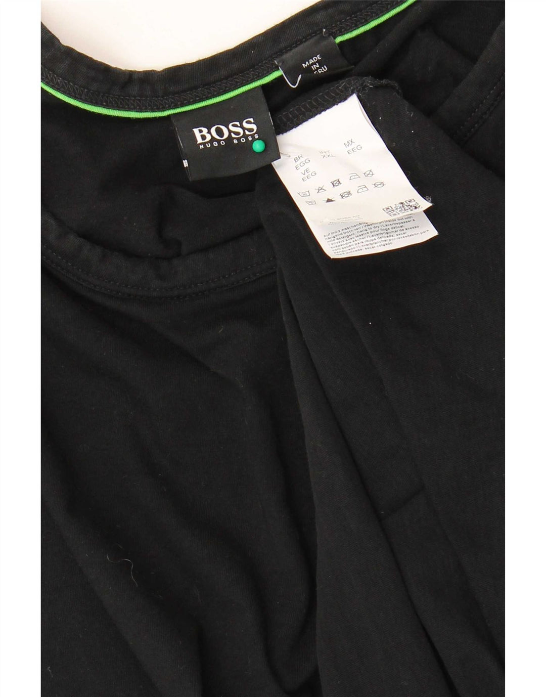 Hugo Boss Herre T-Shirt Top 2XL Sort Bomuld