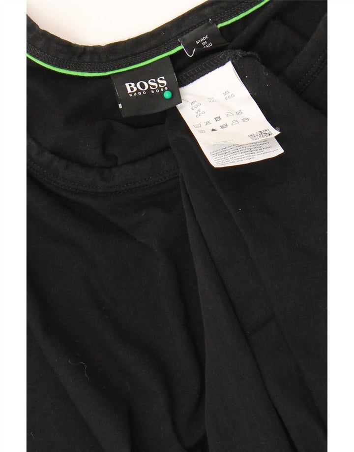 Hugo Boss Herre T-Shirt Top 2XL Sort Bomuld