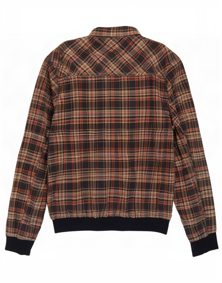 Scotch & Soda Bomber Jacket UK 42 XL blå ternet polyester