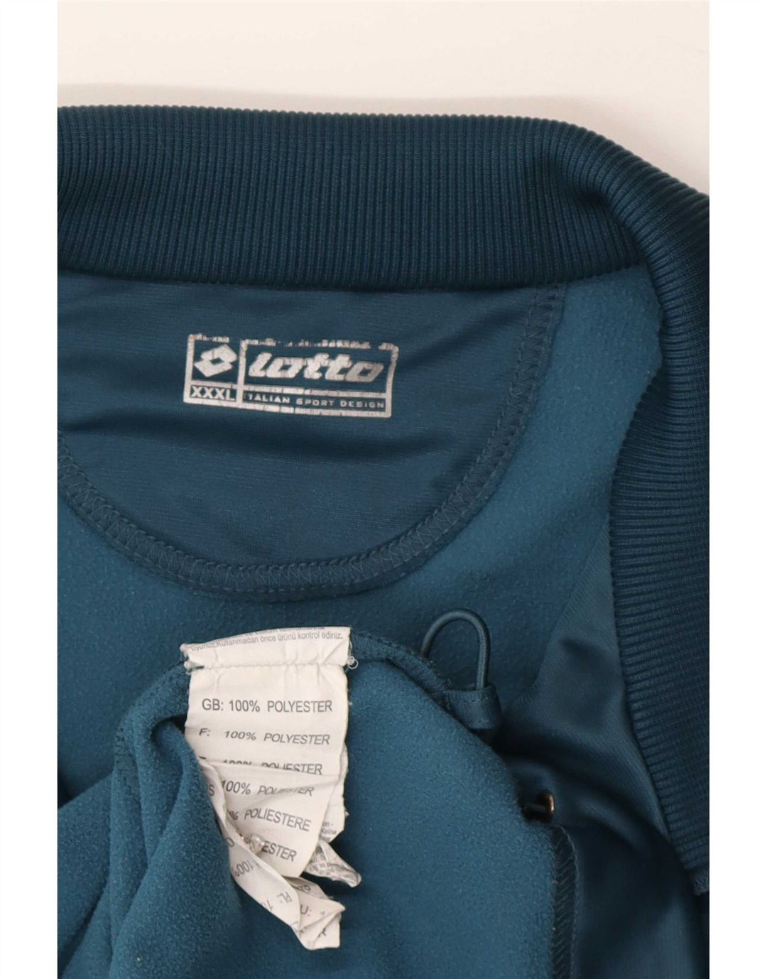 Lotto Træningsdragt til mænd Topjakke 3XL Blå Colourblock Polyester
