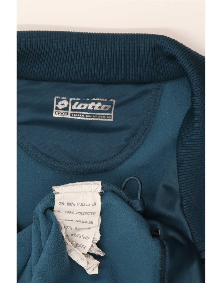 Lotto Træningsdragt til mænd Topjakke 3XL Blå Colourblock Polyester