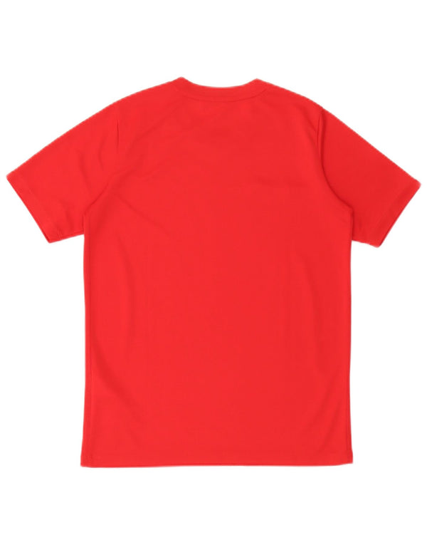 Nike Boys Dri Fit T-Shirt Top 12-13 år Stor Rød Polyester