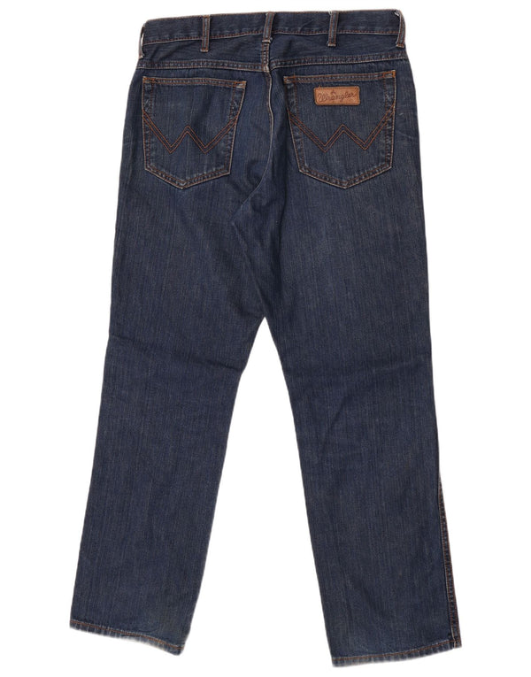 Wrangler Herre Texas Straight Jeans W34 L30 Blå Bomuld