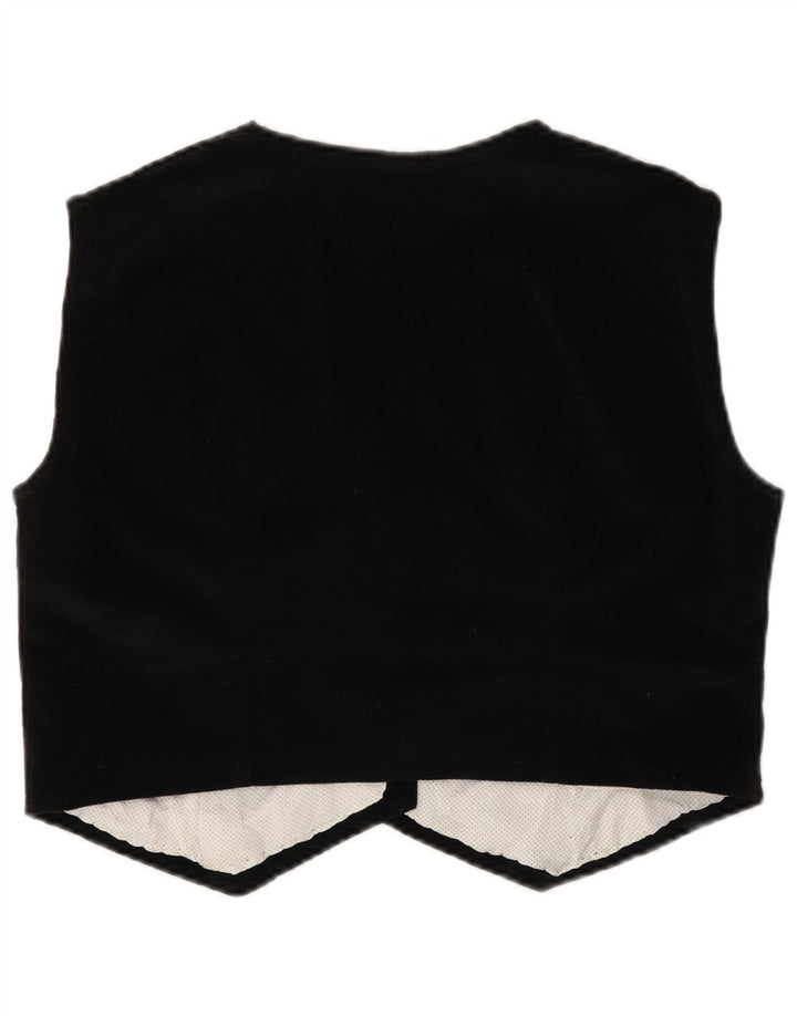 VINTAGE Damevest UK 10 Lille Sort