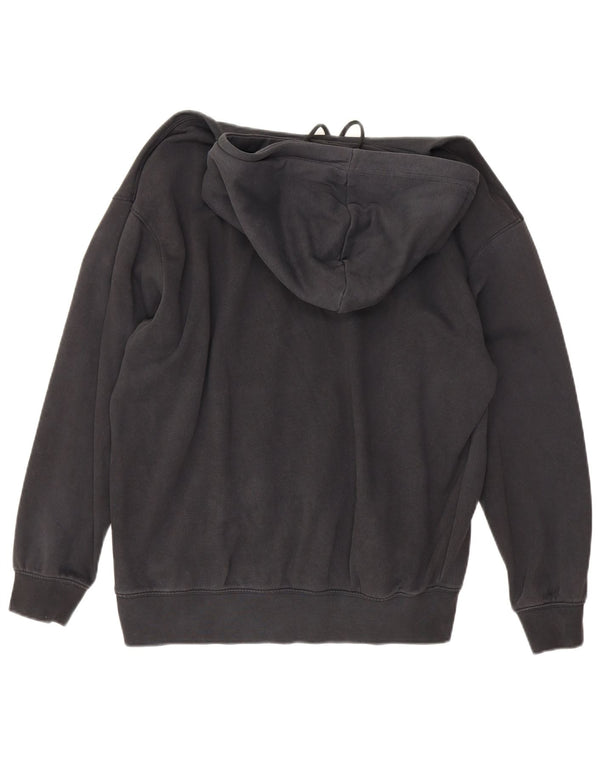 Nike Dame Oversized Hoodie Jumper UK 10 Small Black Bomuld