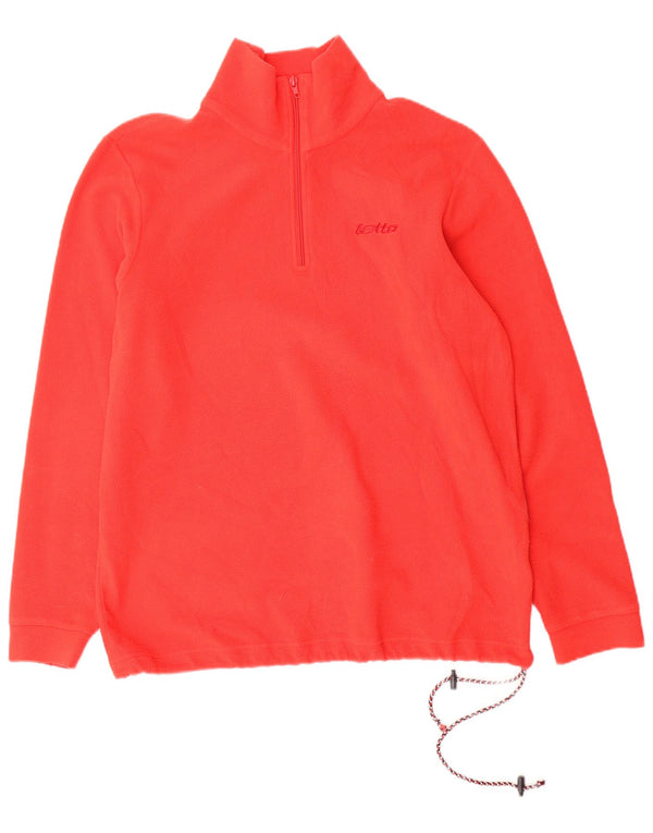 LOTTO Fleecetrøje med lynlås til mænd Medium Rød