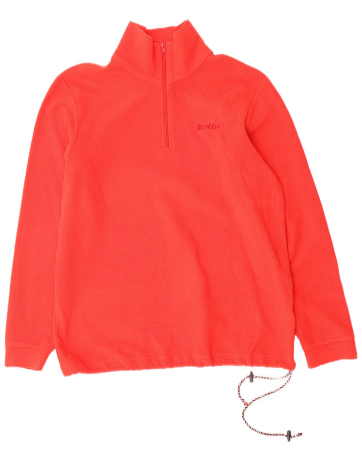 LOTTO Fleecetrøje med lynlås til mænd Medium Rød