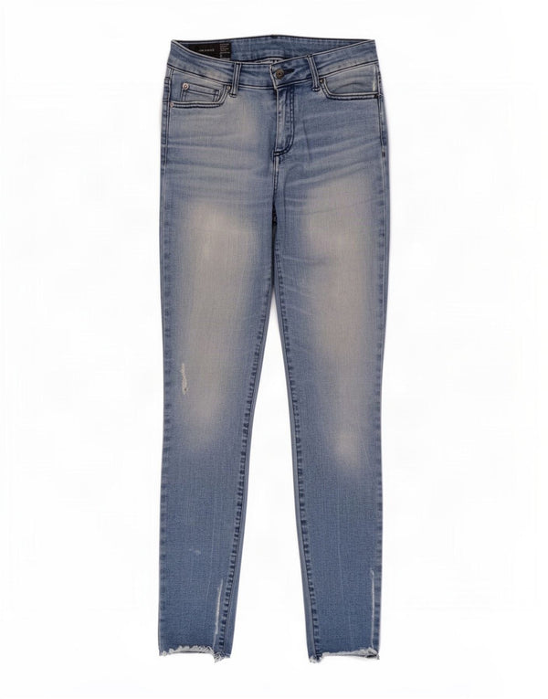 Armani Exchange Womens Distressed Super Skinny Jeans W27 L30 Blue Cotton
