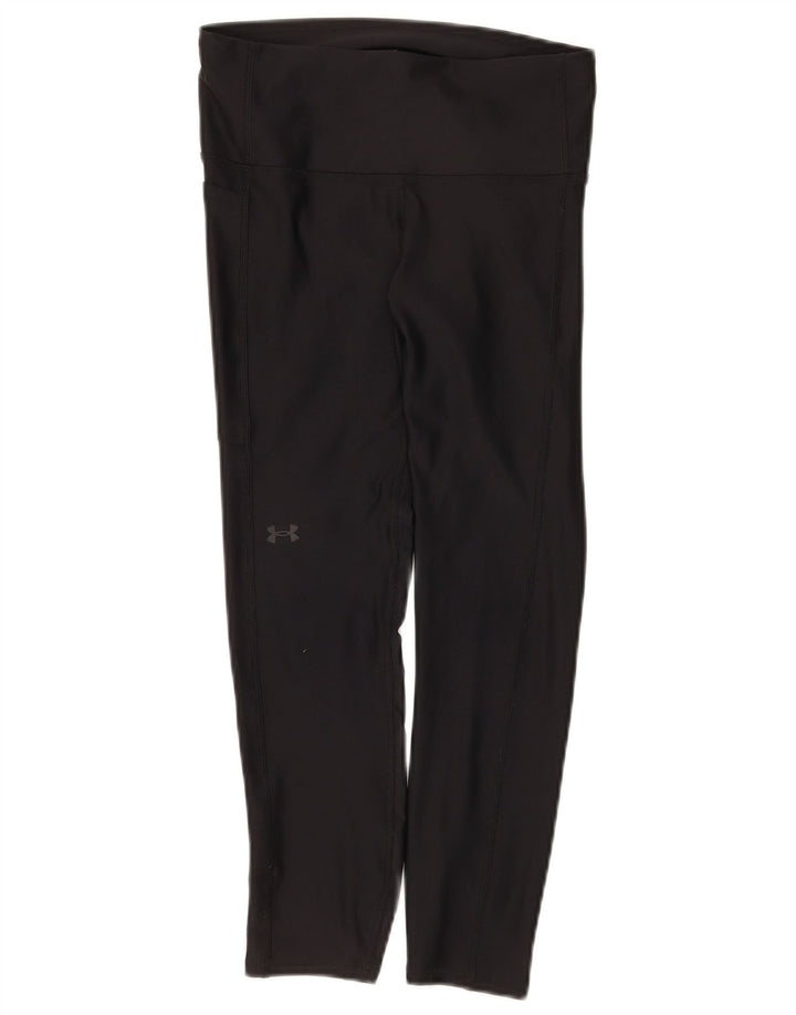 Under Armour Womens Leggings UK 10 Small Black Polyester