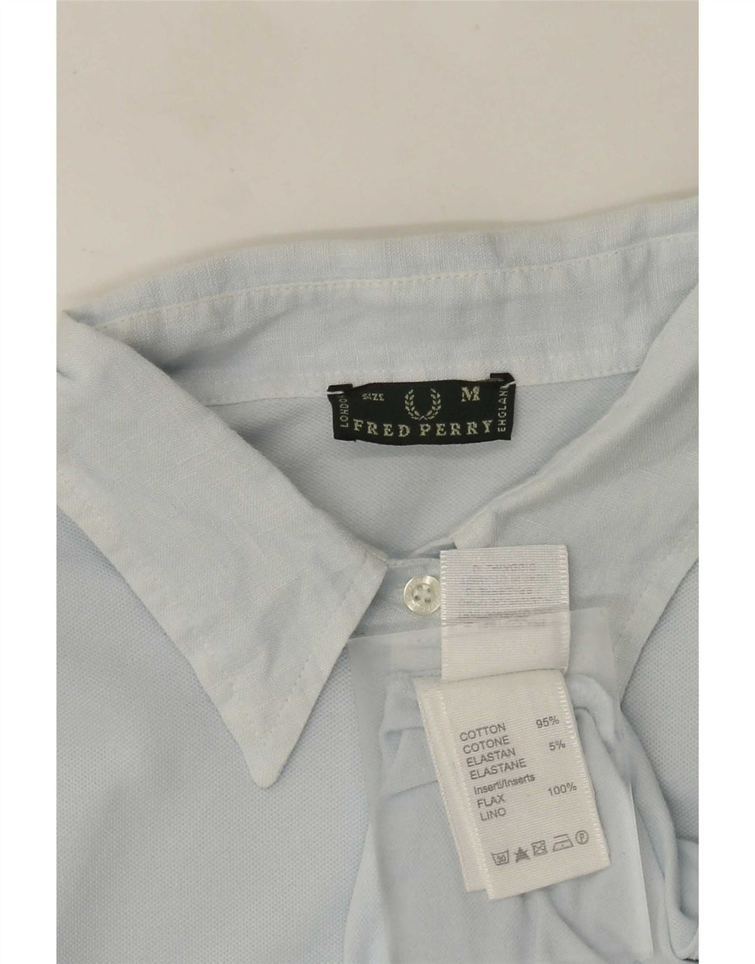 Fred Perry Dame Polo Dress UK 12 Medium Blue Cotton