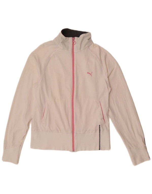 Puma træningsdragt topjakke til kvinder UK 12 Medium Off White