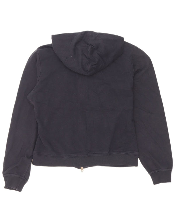 Nike grafisk hættetrøje med lynlås til kvinder UK 16/18 XL marineblå