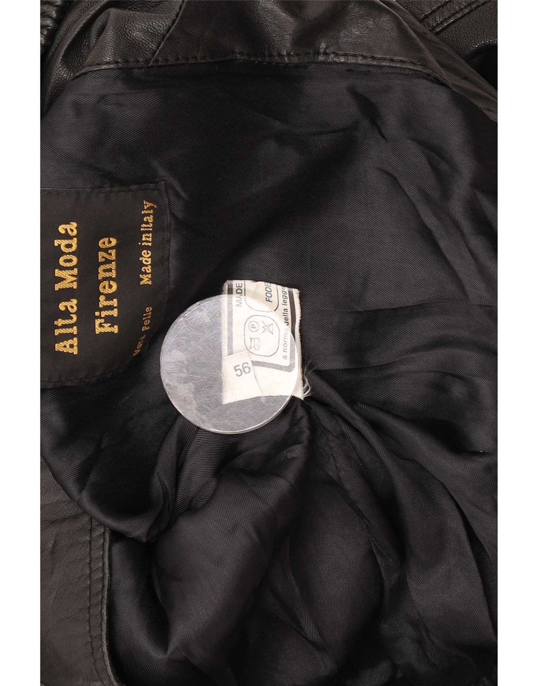 Alta Moda Firenze Herre Læderjakke IT 56 3XL Sort