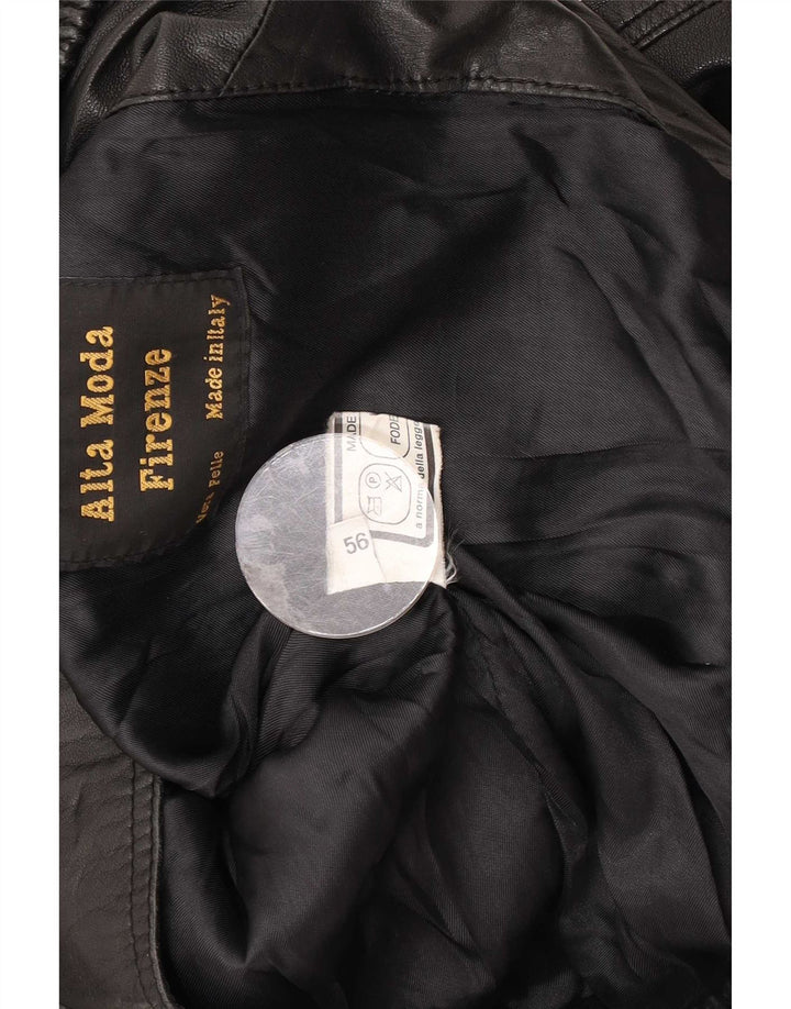 Alta Moda Firenze Herre Læderjakke IT 56 3XL Sort