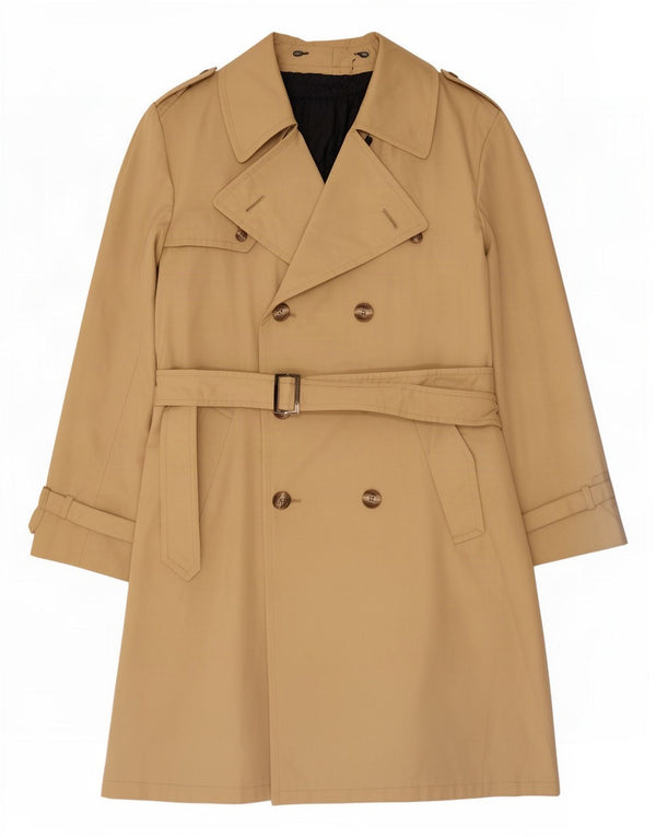 Vintage Trench Coat til mænd IT 50 Large Beige Viscose