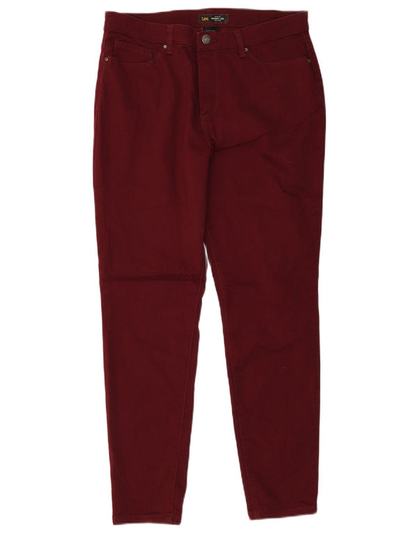 Lee Mens Sculpting Slim Fit Skinny Jeans med mellemhøj tykkelse W34 L30 Bourgogne bomuld