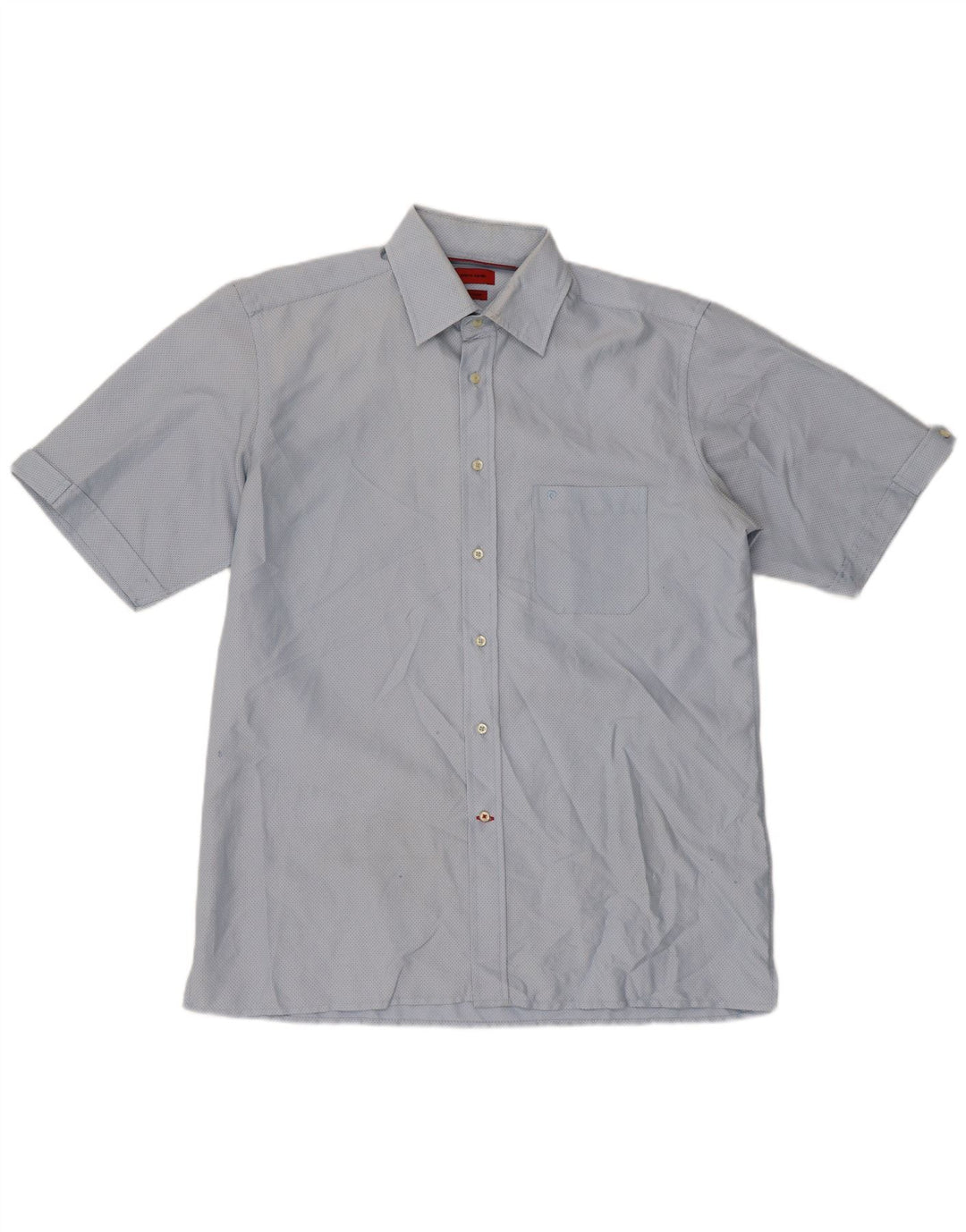 Pierre Cardin Herre kortærmet Regular Fit skjorte Medium Blue Bomuld