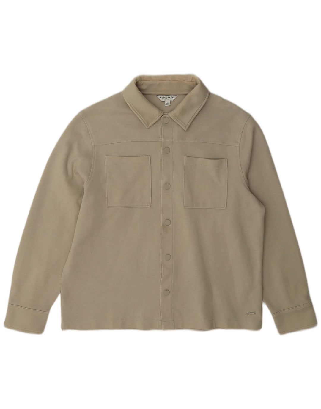 Marks & Spencer Herre Autograph Bomber Jacket UK 40 Large Beige Polyester