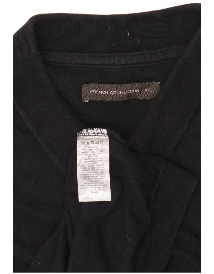 French Connection Polo Shirt til mænd 2XL Marineblå Bomuld