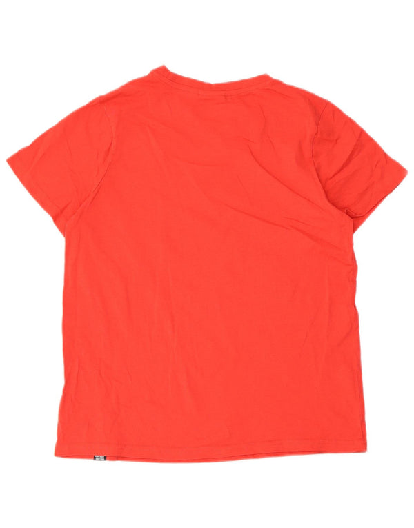 Ellesse Dame Grafisk T-Shirt Top UK 10 Lille Rød Bomuld