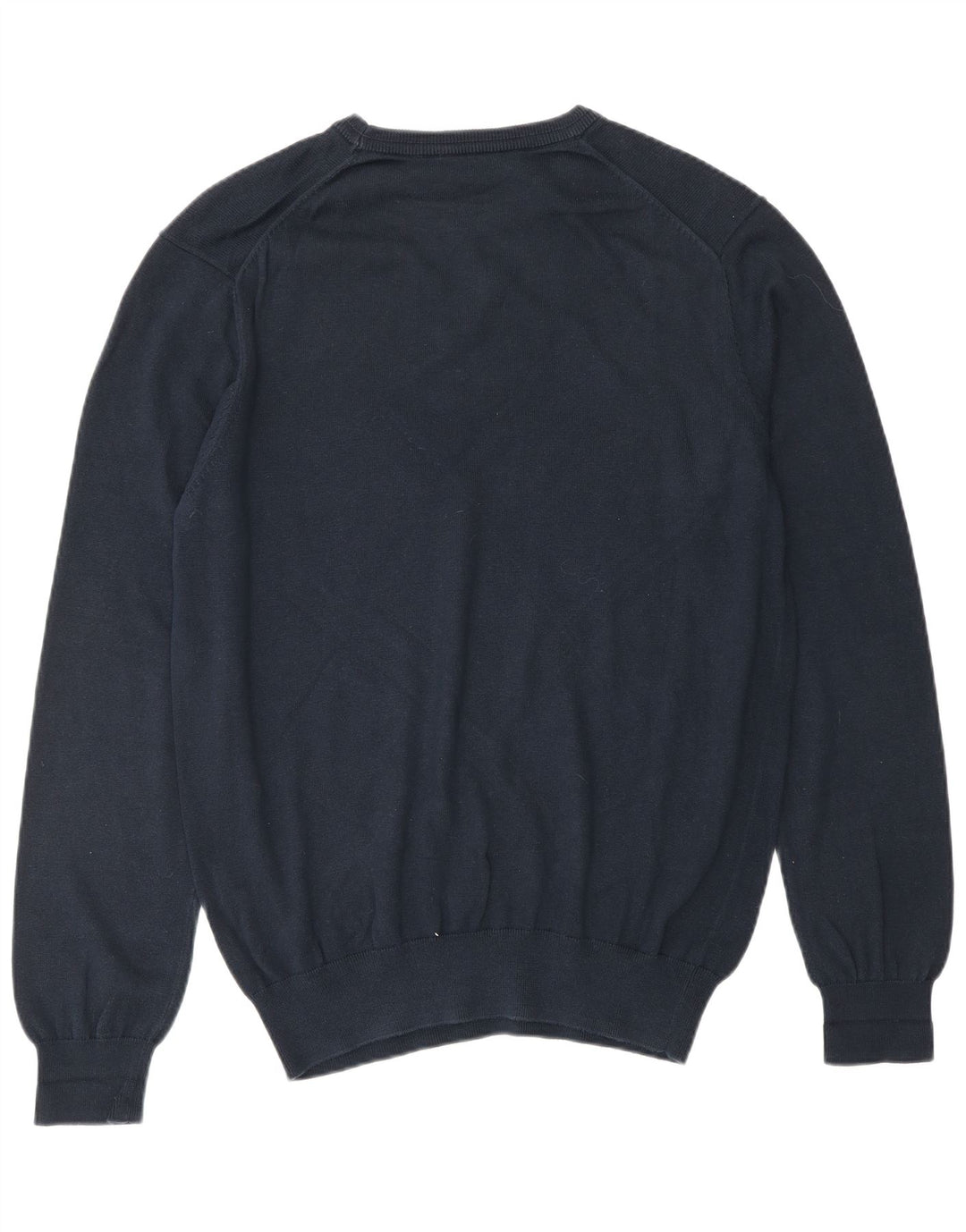 CREW TØJ Herre Crew Neck Jumper Sweater Medium Marineblå Bomuld