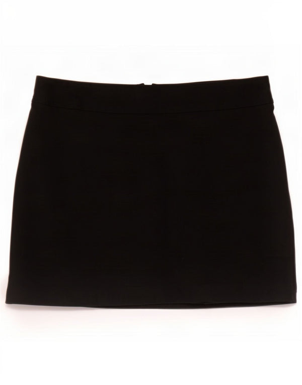 Zara Dame Skort EU 34 2XS W24 Sort Bomuld