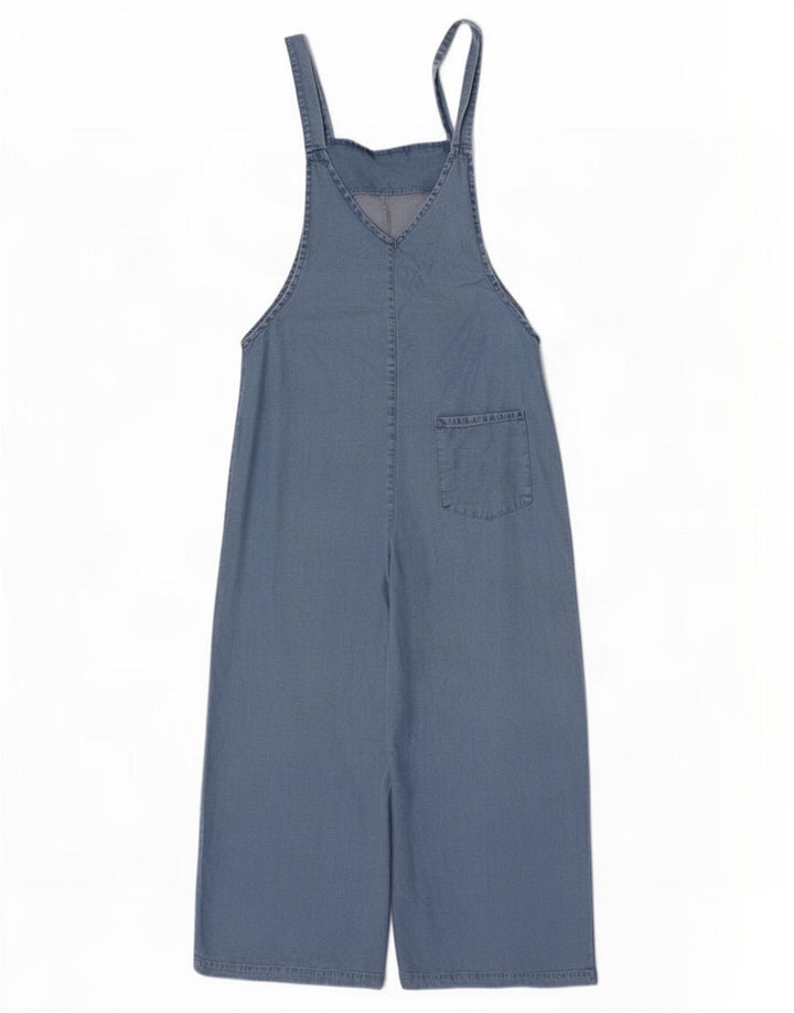 Zara Dame Denim Jumpsuit UK 10 Small Blue