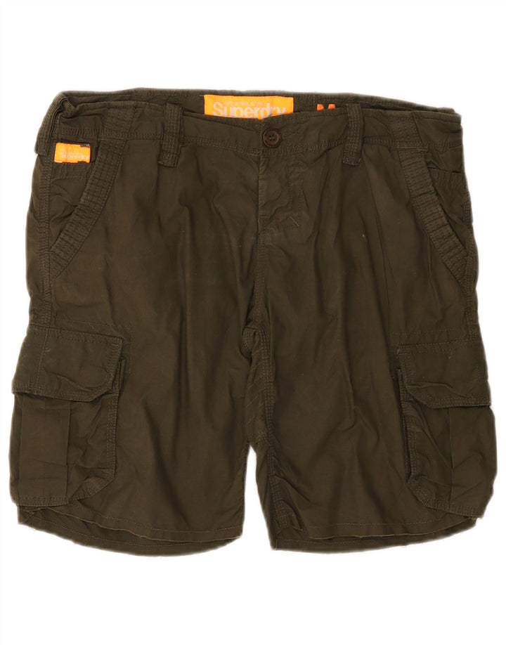 Superdry Herre Cargo Shorts Medium W30 Khaki Bomuld