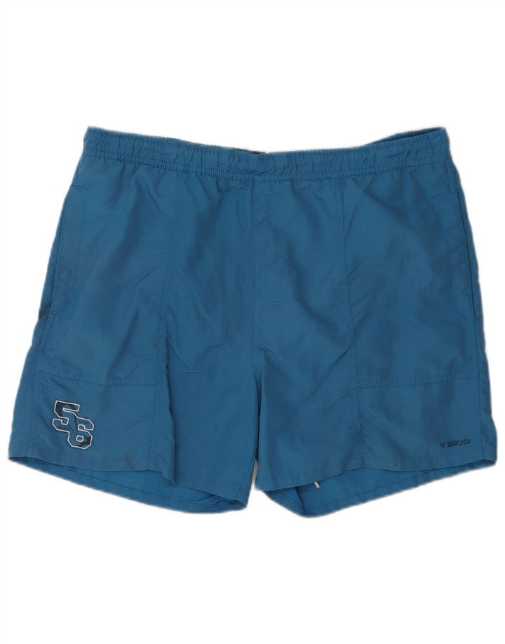 Brugi Herre grafiske svømmeshorts 2XL blå polyamid