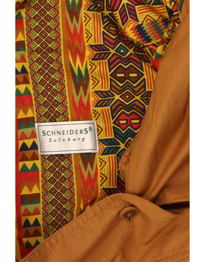 SCHNEIDERS Womens Oversized Hooded Overcoat UK 18 XL Brown Cotton Vintage Schneiders and Second-Hand Schneiders from Messina Hembry 