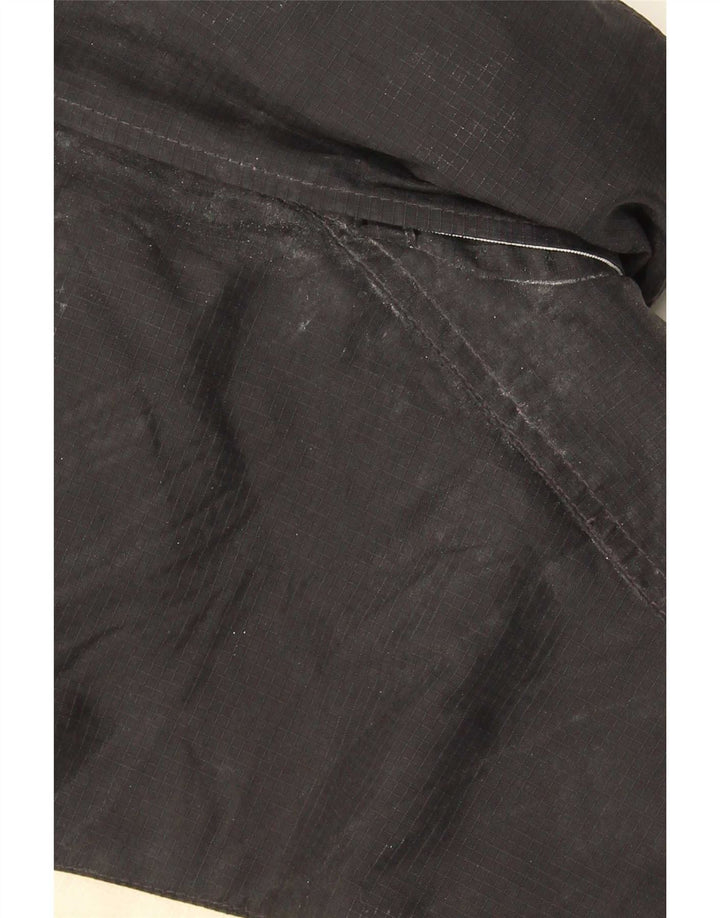 Ellesse Womens Oversized Windbreaker Jacket UK 10 Small Black Colourblock