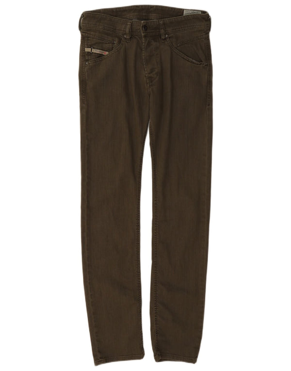 Diesel Herre Belther Slanke tilspidsede Casual Bukser W29 L32 Khaki Bomuld