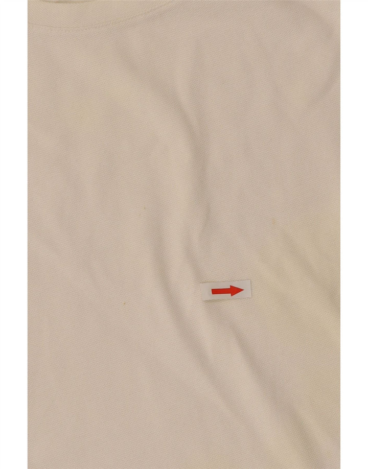 Lacoste Dame T-Shirt Top Str. 42 Stor Hvid Bomuld