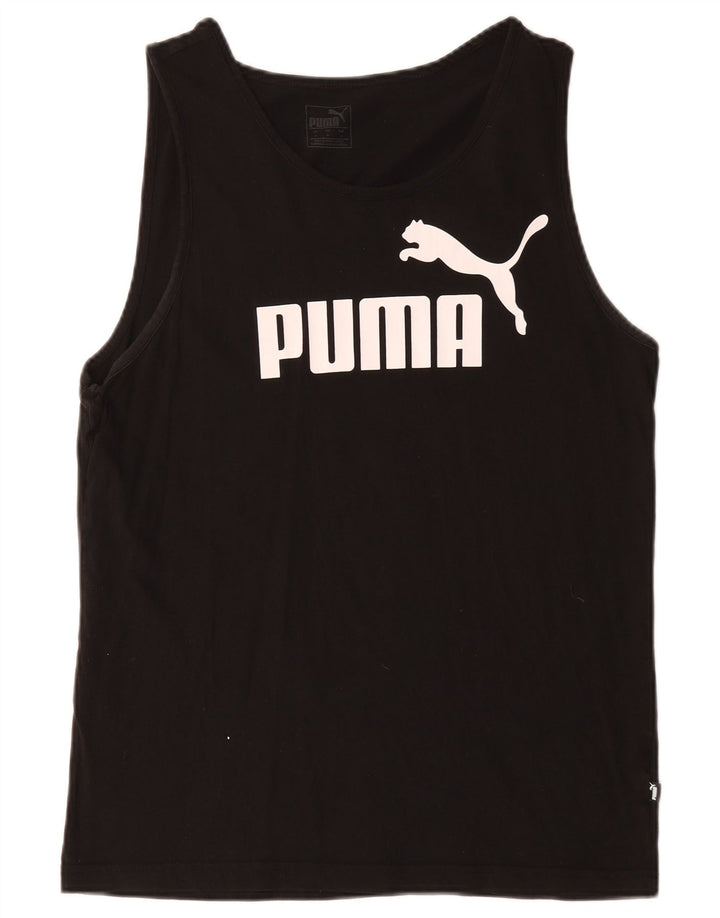 Puma Herre Grafisk Vest Top Medium Sort Bomuld