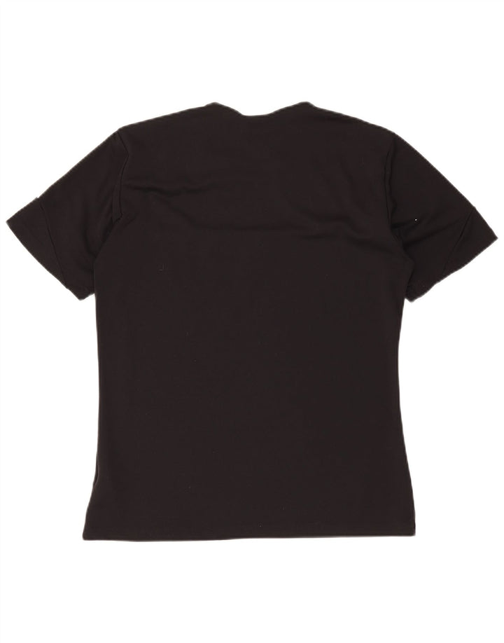 ADIDAS Herre Climalite T-Shirt Top Lille Sort Colourblock Polyester