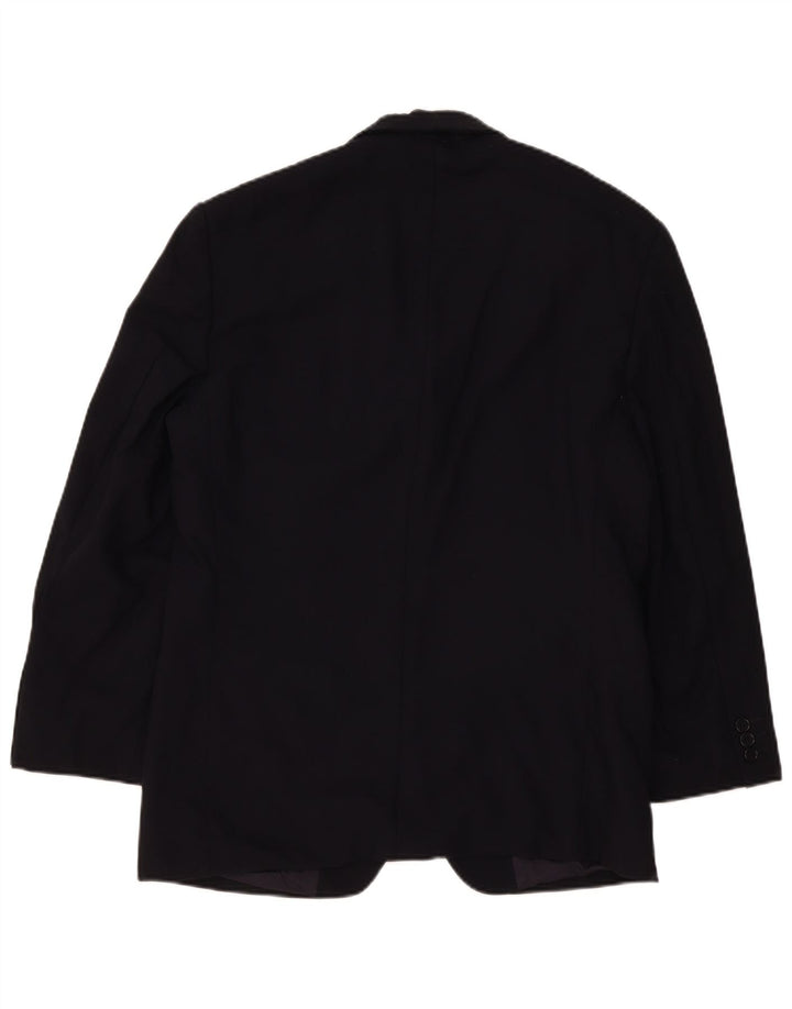 Marks & Spencer Herre 3 Button Blazer Jacket UK 38 Medium Navy Blue New Wool