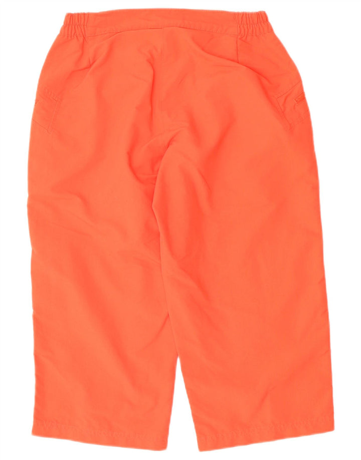 ADIDAS Bermuda Shorts til kvinder UK 10 Small W28 Orange Polyamid