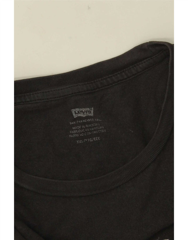 Levi's Herre Grafisk T-Shirt Top 2XL Sort