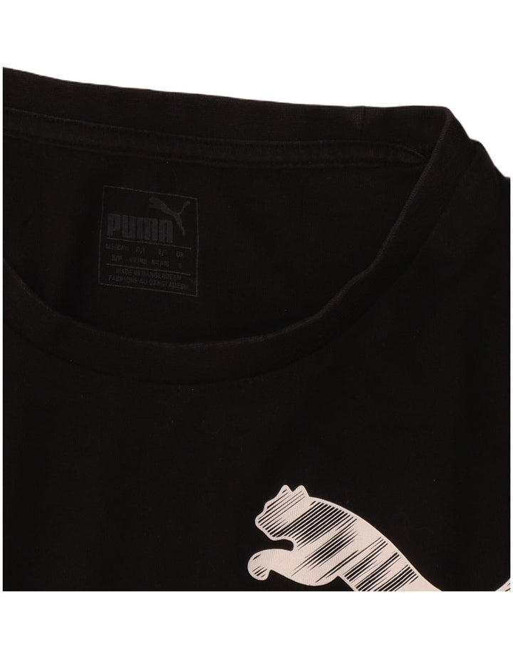 Puma Herre Grafisk T-Shirt Top Lille Sort