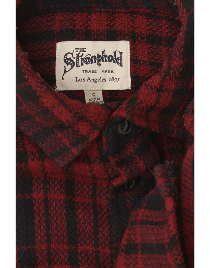 The Stronghold Herre flannelskjorte lille rød ternet