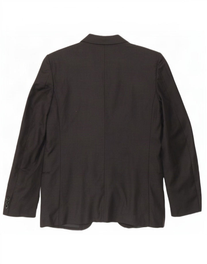 Valentino Herre 1 Knap Blazer Jakke IT 48 Medium Grey Virgin Wool