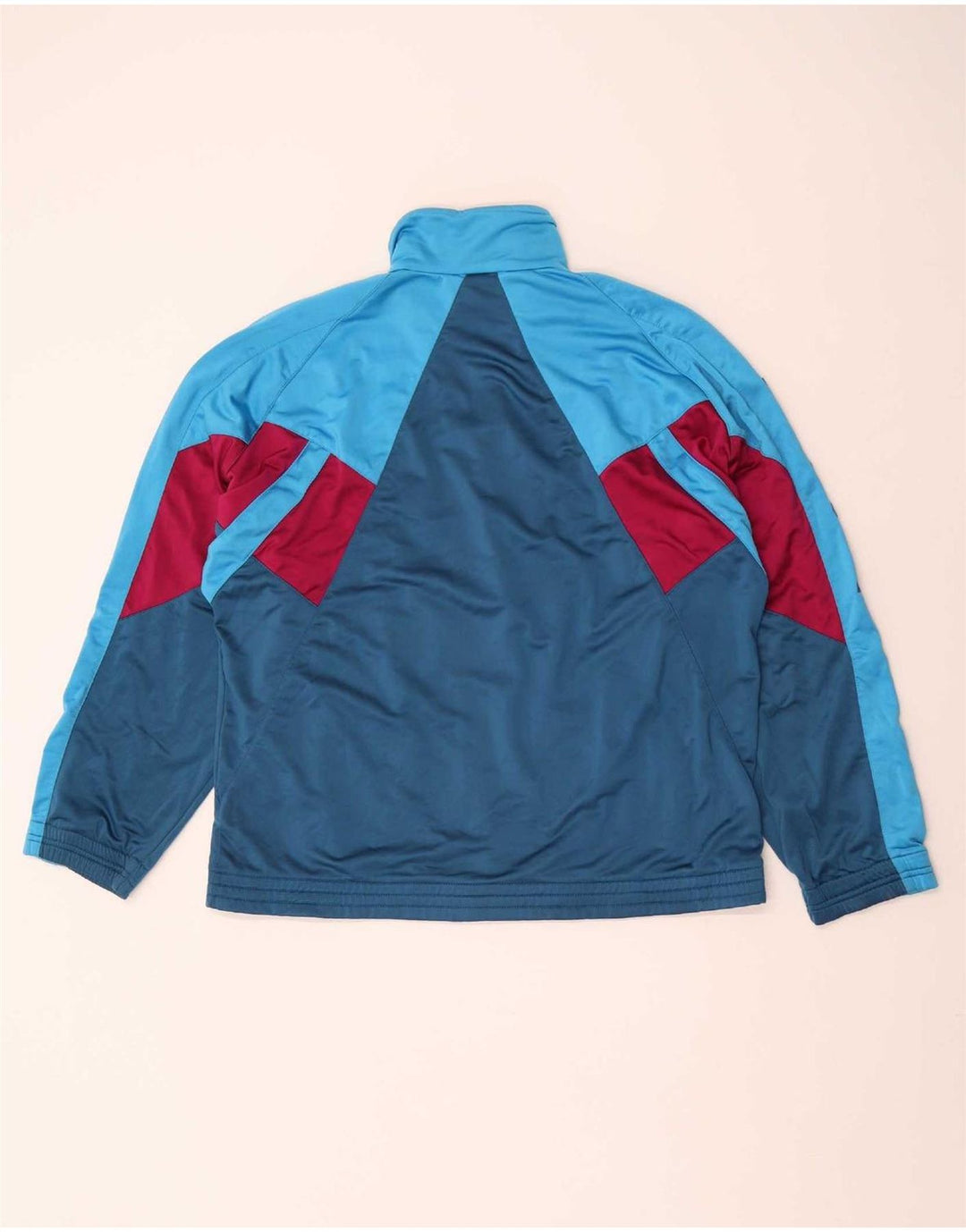 Diadora Herre grafisk hel træningsdragt UK 42 Large Blue Colourblock Polyester