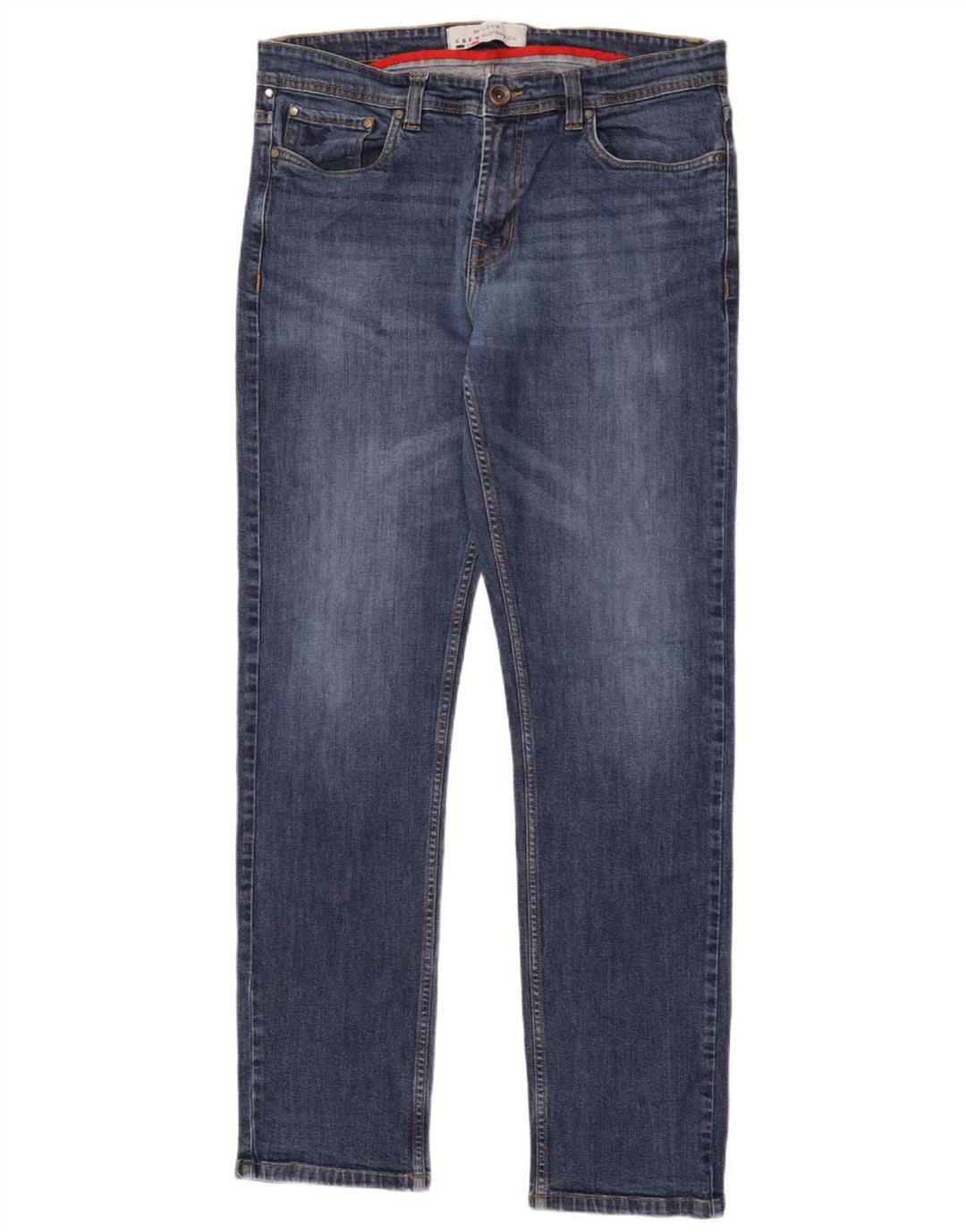 Besætningstøj Herre Slim Jeans W34 L34 Blå Bomuld