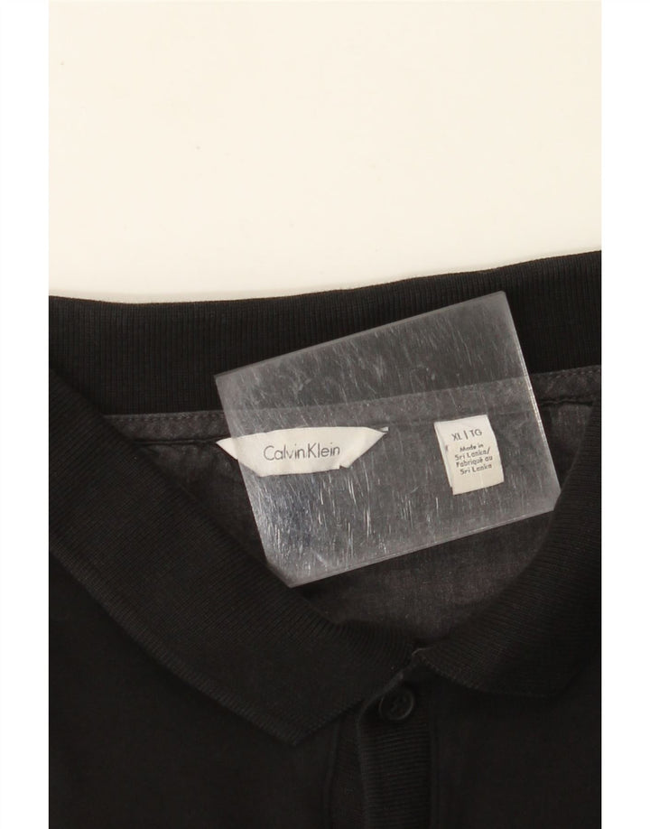CALVIN KLEIN Herre poloshirt XL Sort