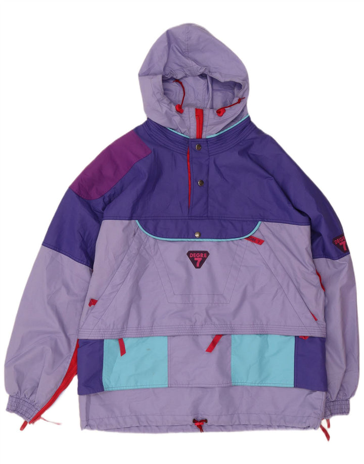 Degre 7 Herre Pullover Hætte Skijakke UK 38 Medium Lilla Colourblock