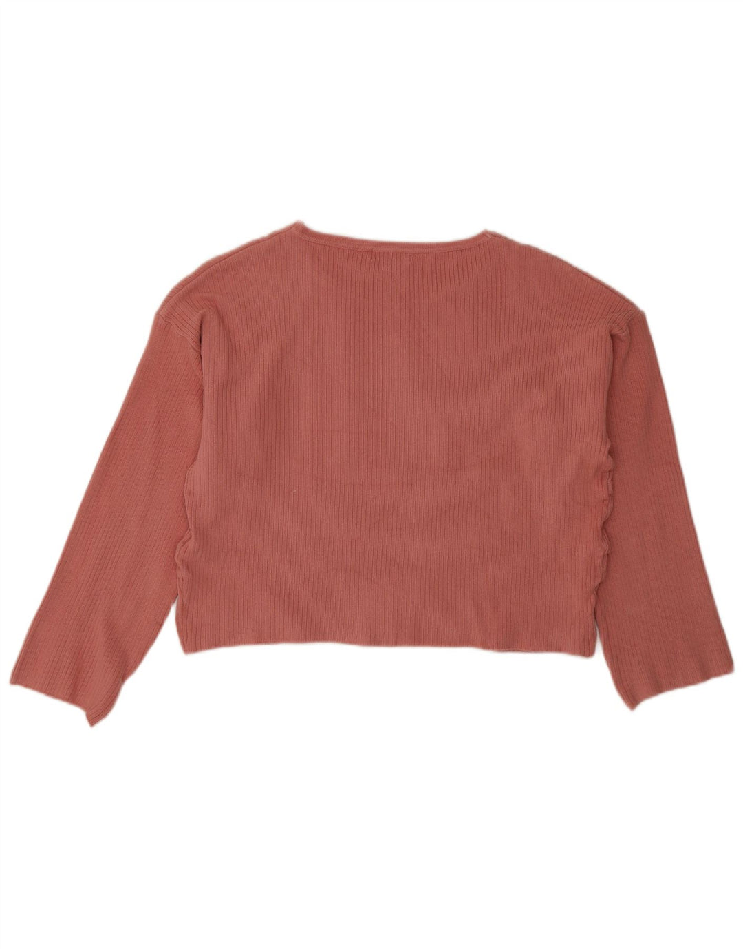 Topshop Dame Oversized Top Langærmet UK 10 Lille Pink Akryl