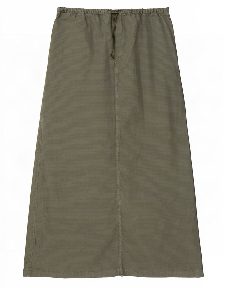 Zara Dame Maxi Nederdel Medium W28 Khaki