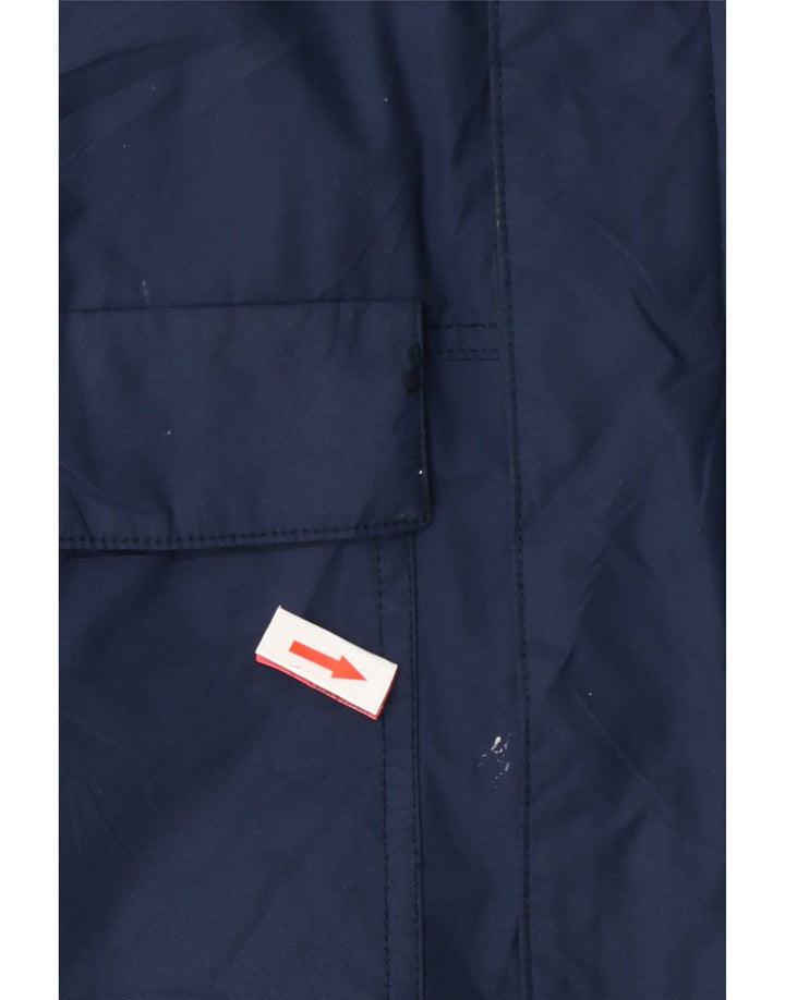 Columbia Regnjakke med hætte til mænd UK 38 Medium Navy Blue Nylon