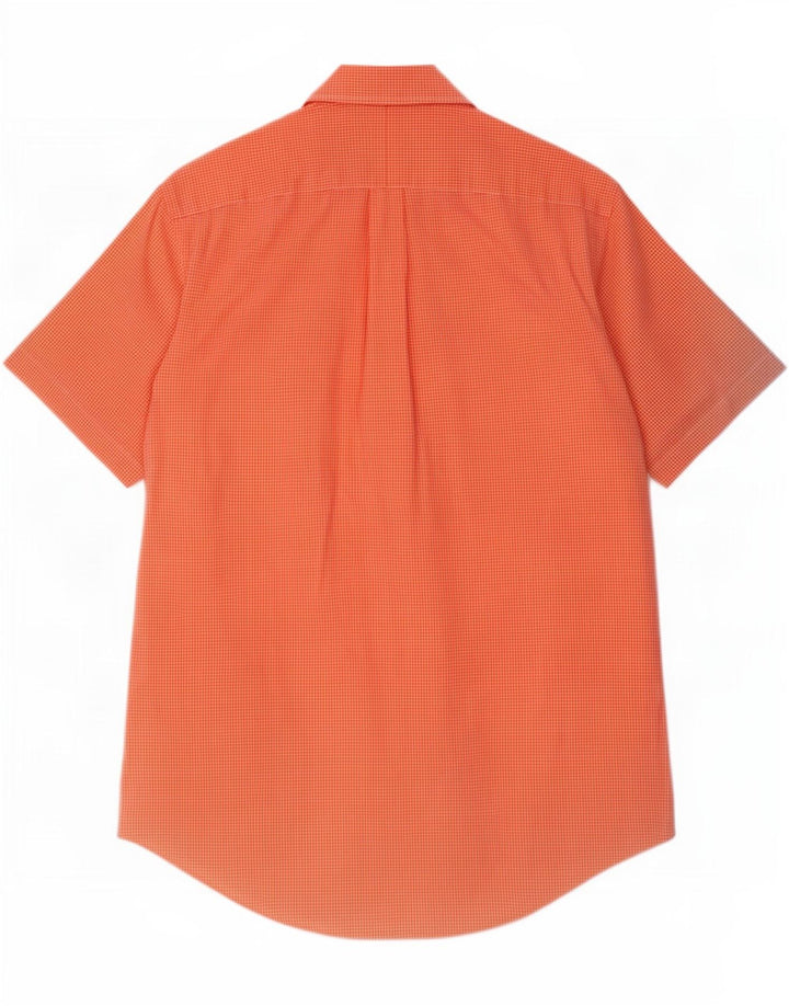 Ralph Lauren Herre kortærmet Custom Fit skjorte Medium Orange Gingham