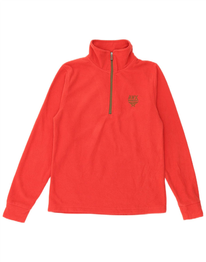 Avirex Dame Fleece Jumper med lynlås DK 12 Medium Rød Polyester